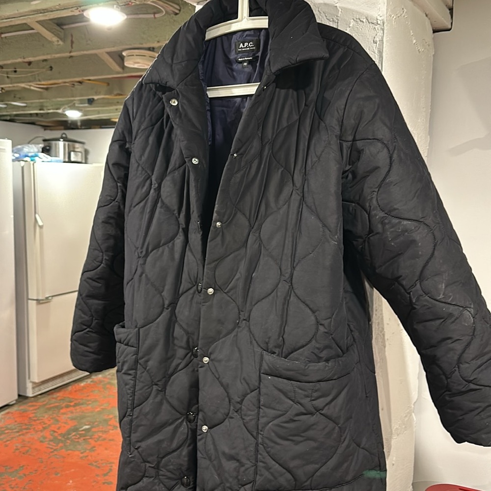 A.P.C. Black Quilted Jacket